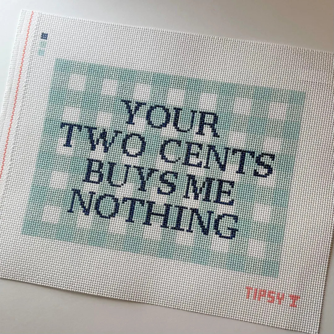 Pre-order: Two Cents Needlepoint Canvas - Etsy | Etsy (US)