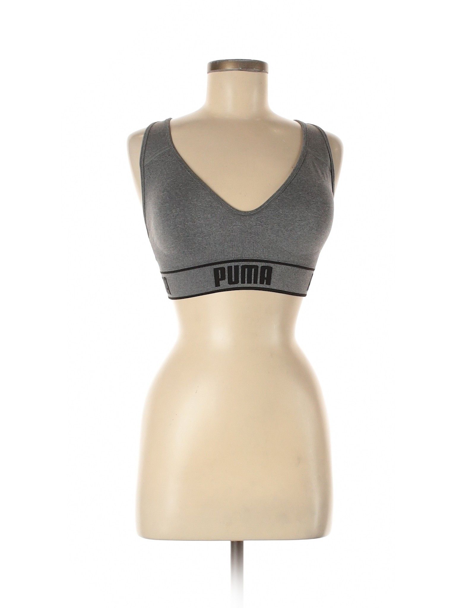 Puma Sports Bra Size 8: Gray Women's Activewear - 56022279 | thredUP