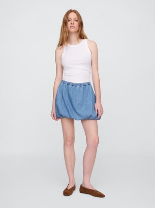 Denim Bubble Mini Skirt | Gap Factory
