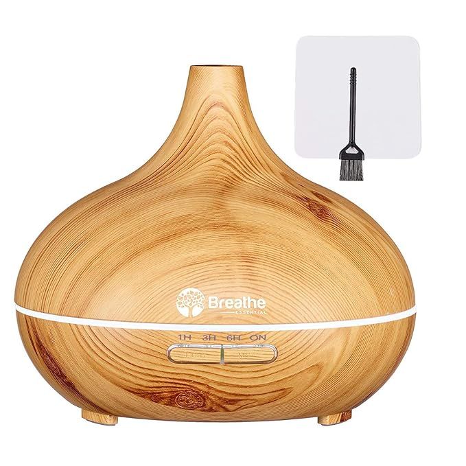 Breathe Essential Oil Diffuser | 550ml Diffusers for Essential Oils with Cleaning Kit & Measuring... | Amazon (US)