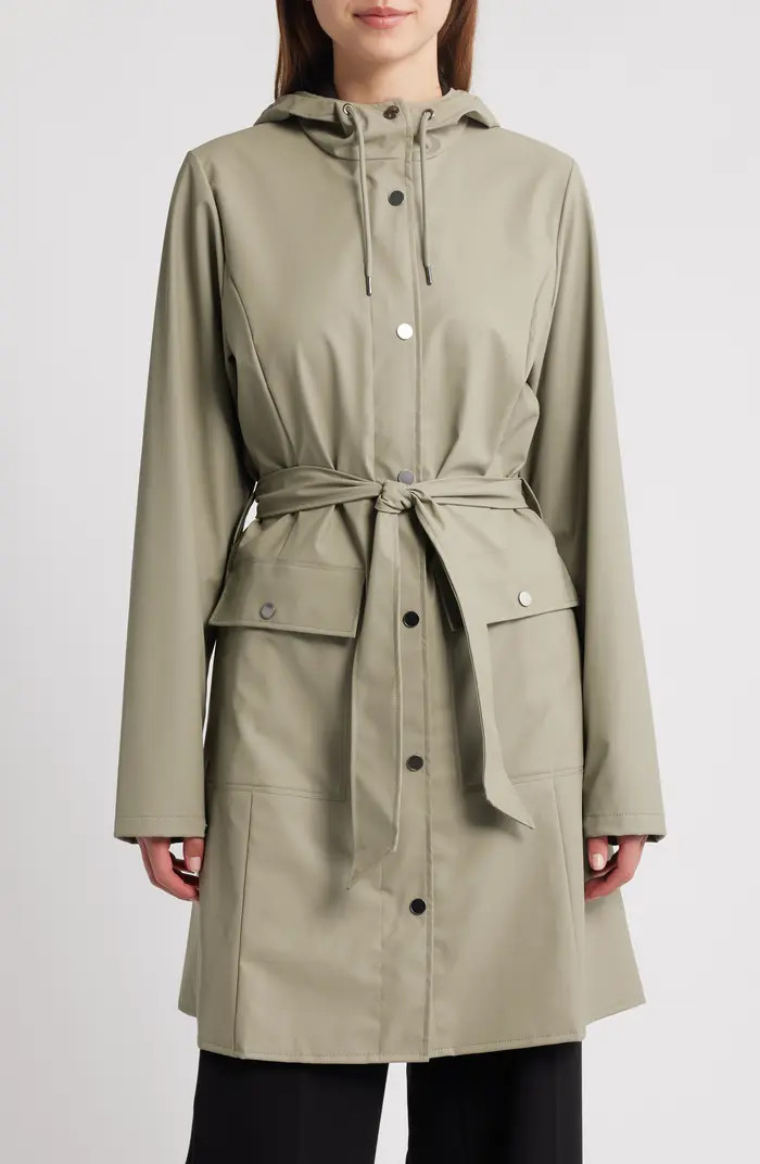 Curve Waterproof Belted Jacket | Nordstrom
