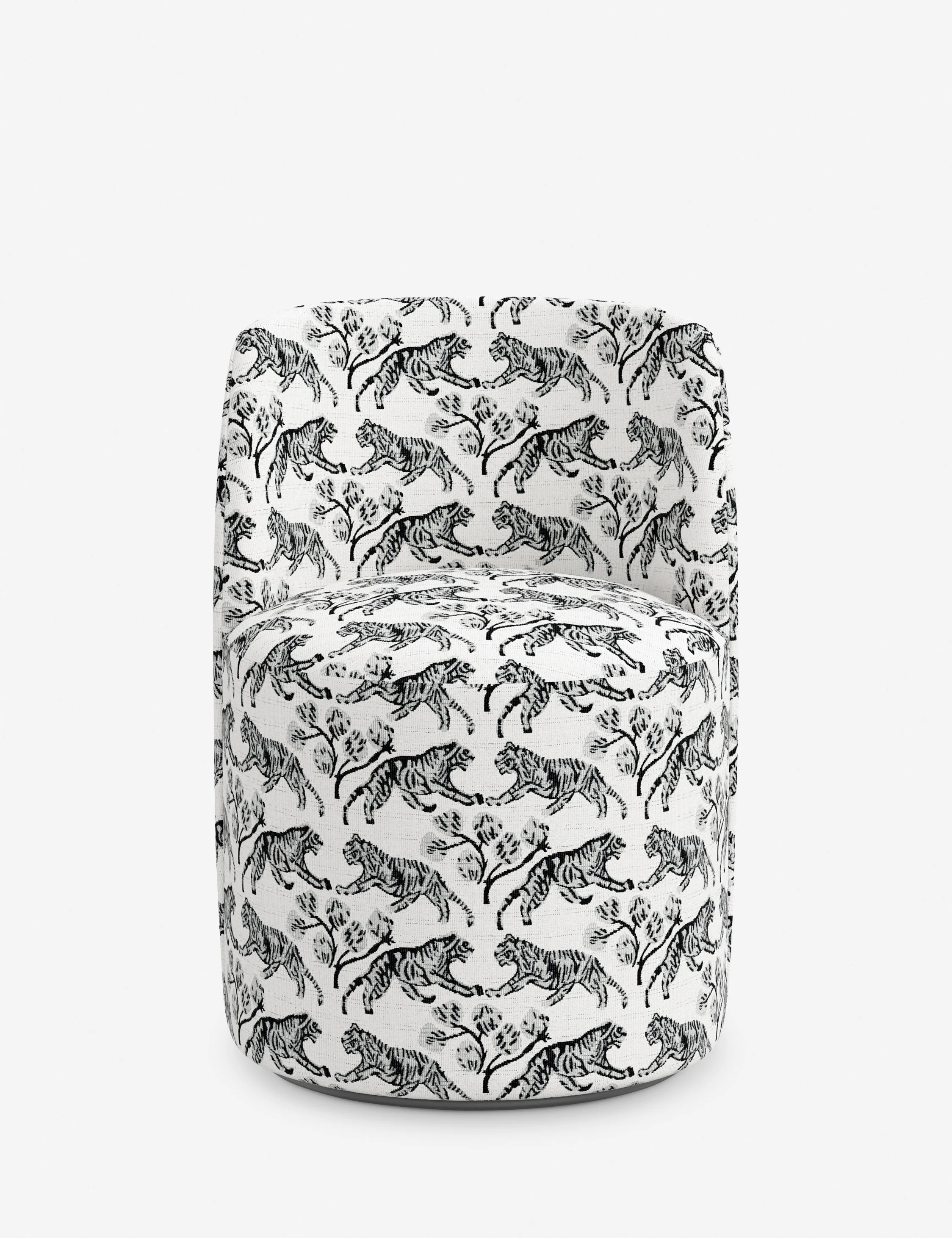 Mckay Swivel Dining Chair, Tiger Ivory by Sarah Sherman Samuel | Lulu and Georgia 