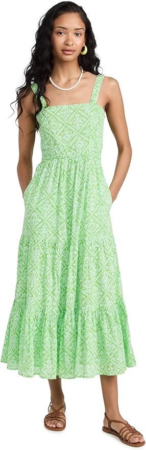 Banjanan Women's Regina Dress, Tile Print Flash, S | Amazon (US)
