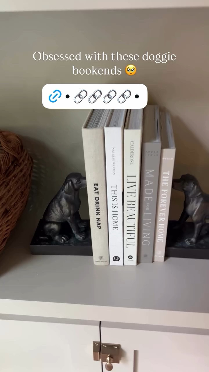 Obsessed with these doggie bookends 🥹

#LTKSeasonal #LTKHome