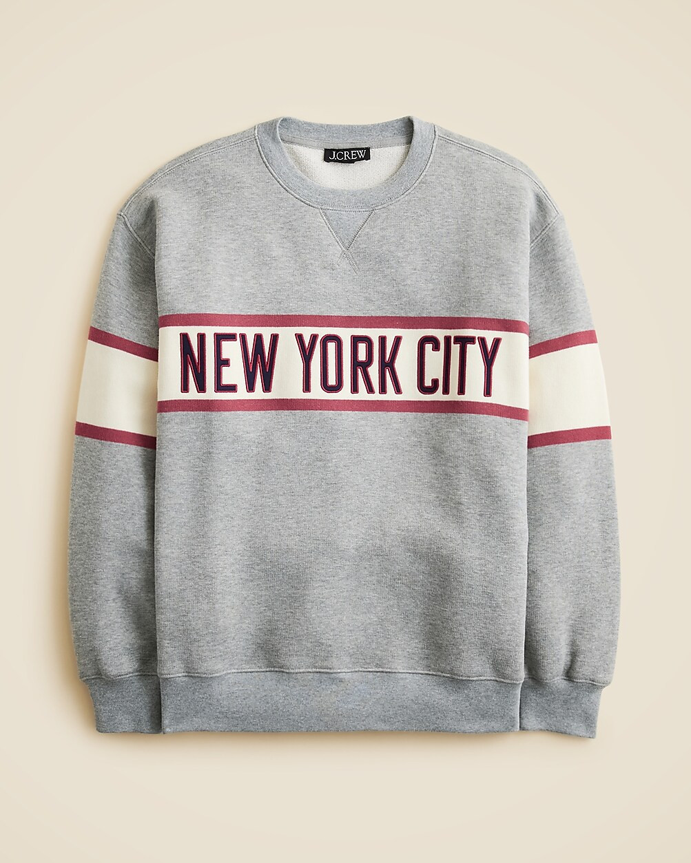 Relaxed-fit "New York City" graphic crewneck in heritage terry | J. Crew US