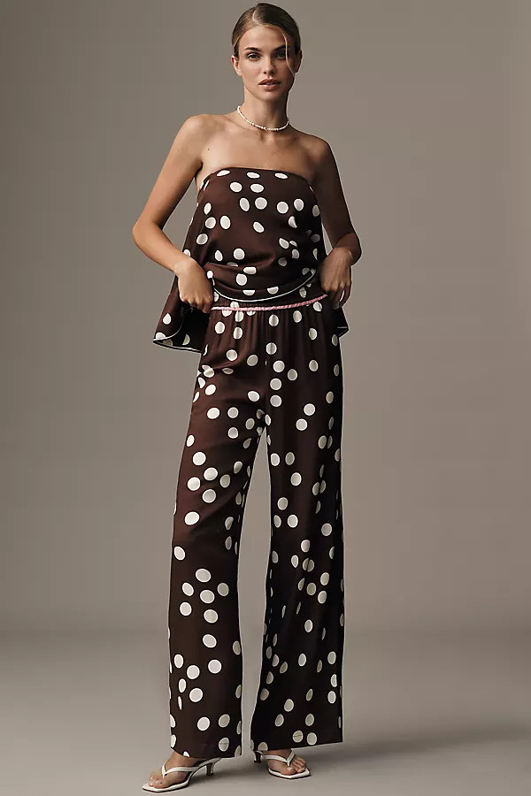 The Brooklin Printed Wide-Leg Pants by Maeve | Anthropologie (US)