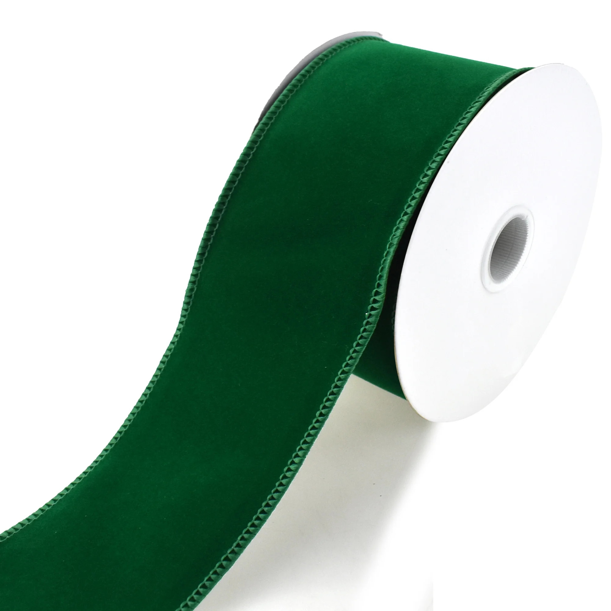 Royal Velvet Wired Edge Christmas Ribbon, Emerald Green, 2-1/2-Inch, 10-Yard | Walmart (US)