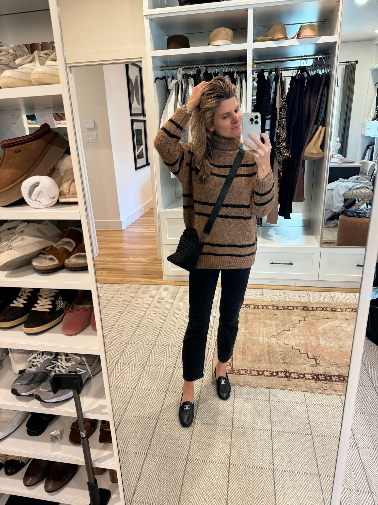 Wearing size XS in sweater and short length in pants 