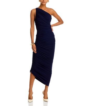 Norma Kamali Diana Ruched One Shoulder Dress Back to results -  Women - Bloomingdale's | Bloomingdale's (US)