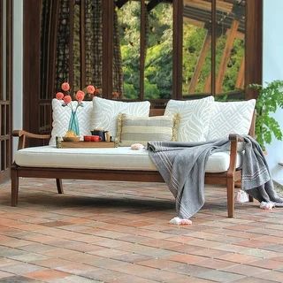 Cambridge Casual Como Solid Wood Outdoor Daybed - Overstock - 11542469 | Bed Bath & Beyond