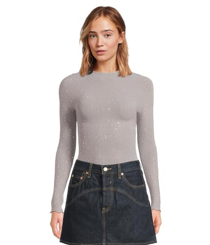 Free People, Women, Night Sky Long Sleeve, Silver Lining, MediumLarge | Amazon (US)