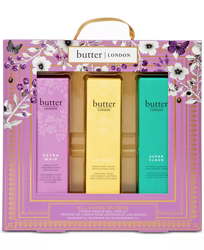 butter LONDON 3-Pc. All Hands On Deck Hand & Nail Care Set & Reviews - Makeup - Beauty - Macy's | Macys (US)