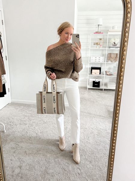 This off the shoulder sweater is back in this year’s Nordstrom Anniversary sale!! I have it paired with my Mother jeans. Wearing size small in the sweater and size 28 in the jeans. Fall outfits // winter outfits // Nordstrom denim // Nordstrom sweaters // white jeans // NSale finds 

#LTKSeasonal #LTKxNSale