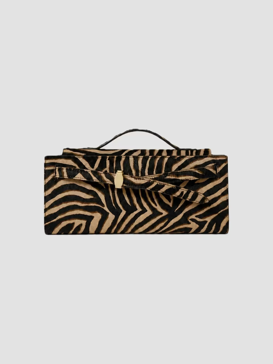 Veronica Beard Women's Dash Ziger Printed Calf Hair Clutch - Tan | Saks Fifth Avenue