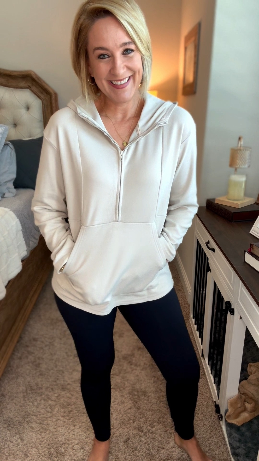 🤍The softest quarter zip fleece is on sale! Grab a few colors- it’s true to size (wearing a small here)  plenty of room, great pockets and you can lay underneath it!  
Add to cart!! ➡️🛒✅



#LTKFindsUnder50 #LTKOver40 #LTKStyleTip