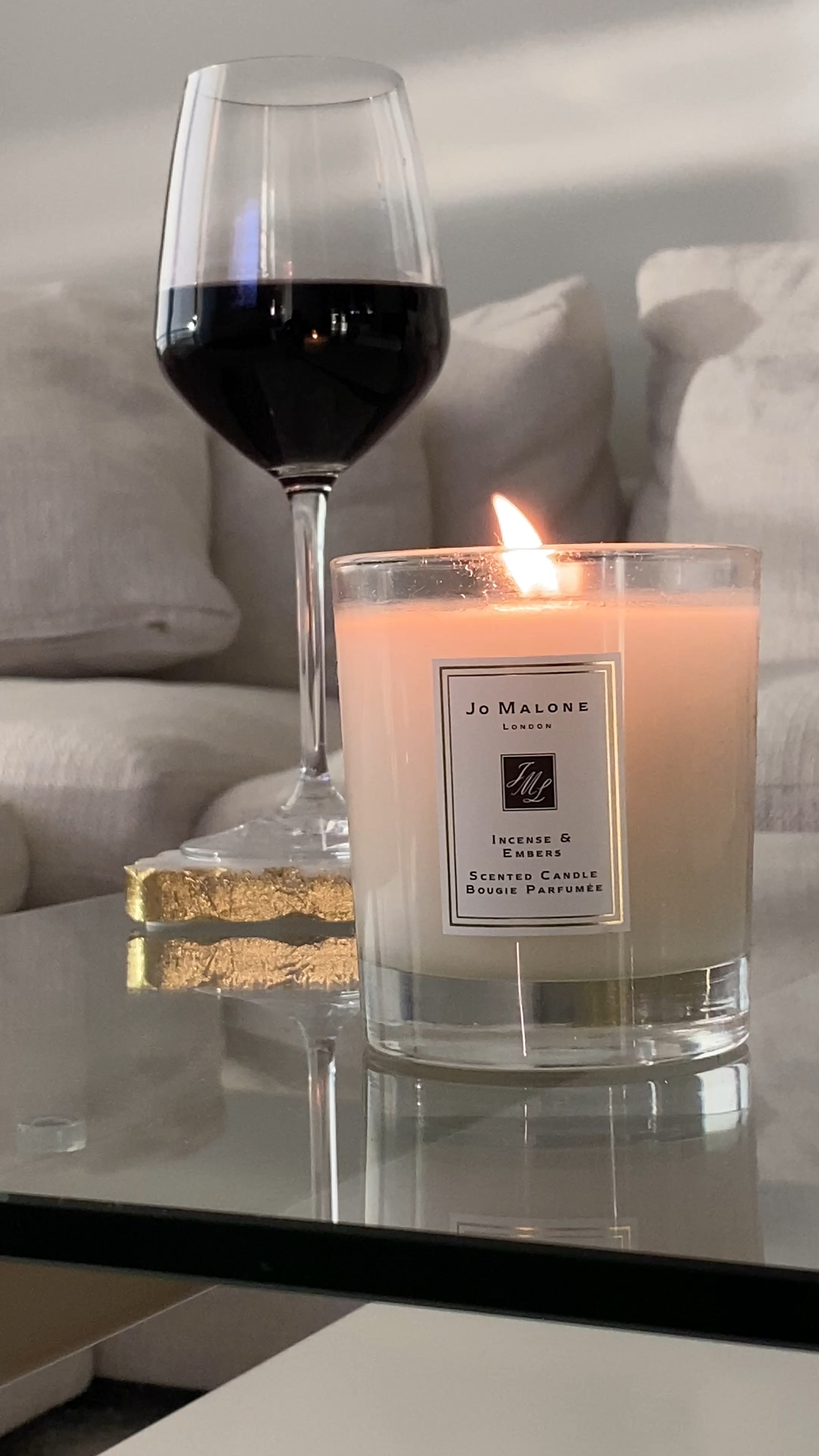 Relaxing Sunday essentials. Jo Malone candles smell so good! I couldn’t find this exact scent (one of my favs) but linked some of my other favorites! Worth the investment #coffeetable #coaster #bougiecandle #candle #wine #home

#LTKunder100 #LTKhome #LTKSeasonal