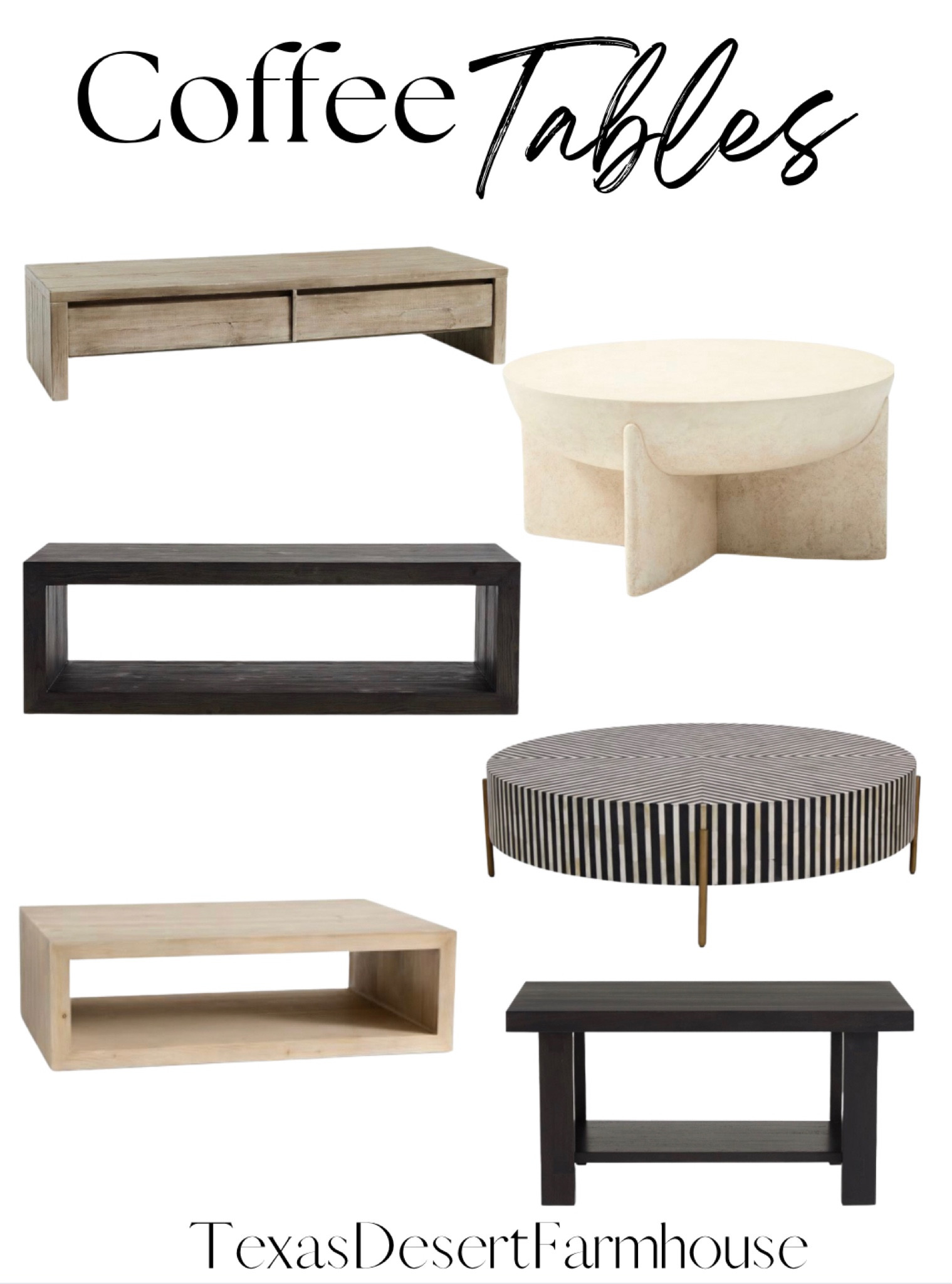 Coffee Tables

Folsom Rectangular Coffee Table

Pismo Rectangular Long Low Coffee Table

Reed Rectangular Coffee Table

Monti Lava Stone Coffee Table (30")

Graphic Stripes Coffee Table (36"–48")

#coffeetable #table #coffeetables #livingroom #sittingroom

#LTKhome #LTKFind #LTKstyletip