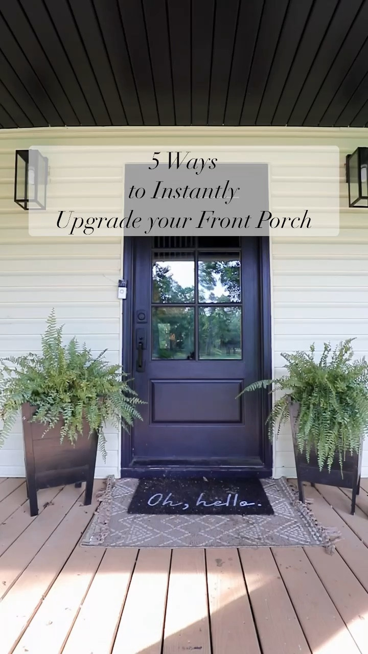 Front porch decor and artificial plant ideas 

#LTKhome #LTKSeasonal #LTKstyletip