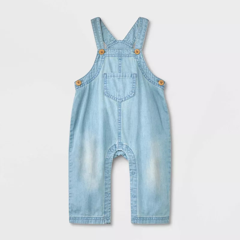 Babys' Denim Overalls - Cat & Jack; Light Blue | Target