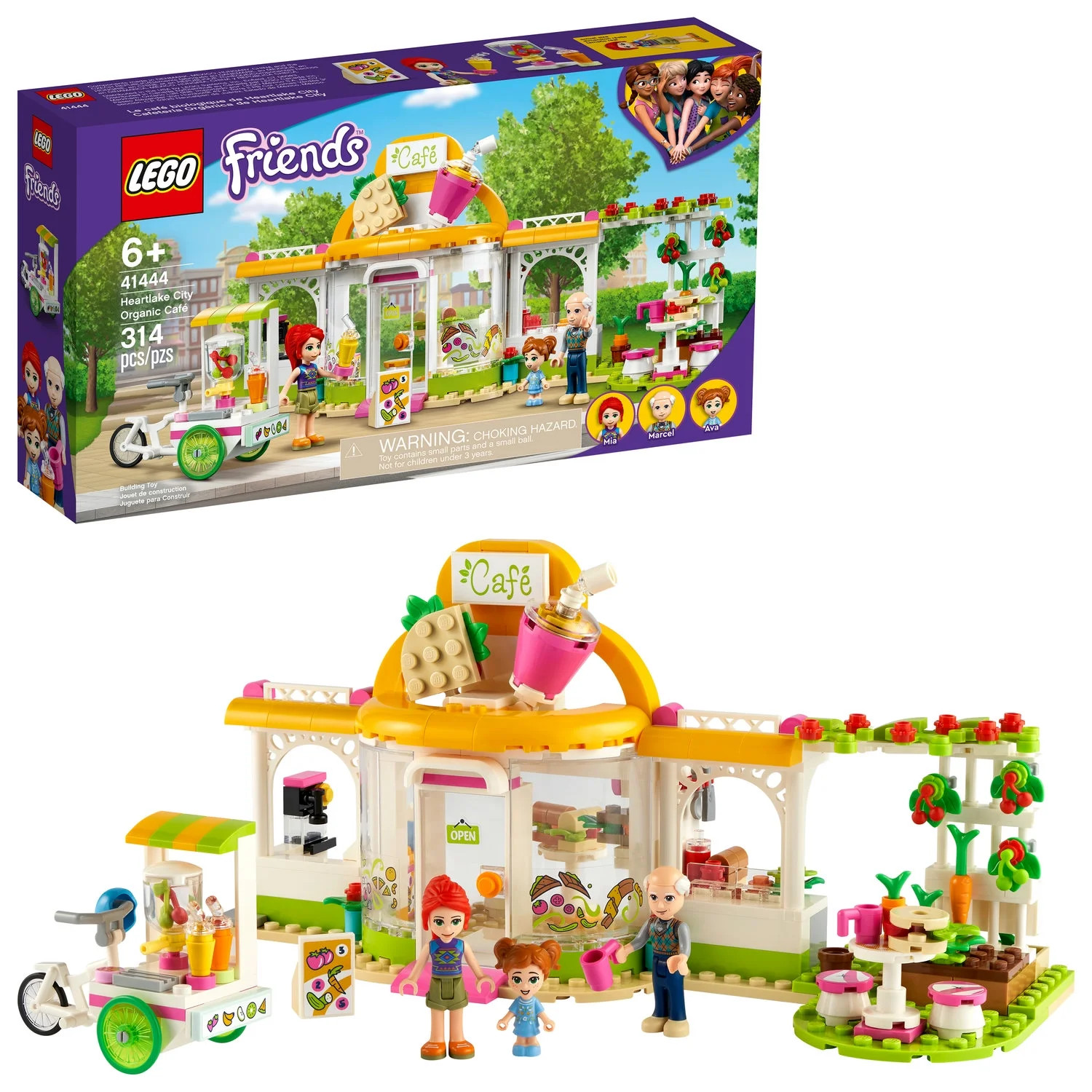 LEGO Friends Heartlake City Organic Café 41444 Building Toy; Comes with LEGO Friends Mia (314 Pi... | Walmart (US)