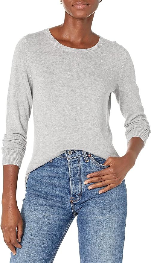 Amazon Essentials Women's Long-Sleeve Lightweight Crewneck Sweater (Available in Plus Size) | Amazon (US)