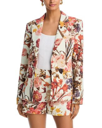 AQUA Floral Blazer - Exclusive | Bloomingdale's Women | Bloomingdale's (US)
