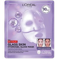 L'Oreal Paris Revitalift Glass Skin Hydrogel Glow Mask, Korean Skincare Inspired Face Masks, 1Pc | Boots.com