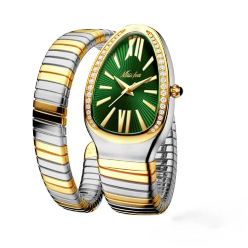 Dress Snake Shape Bracelet Women Watch Top Elegant Waterproof Quartz Jewelry Watches | Amazon (US)