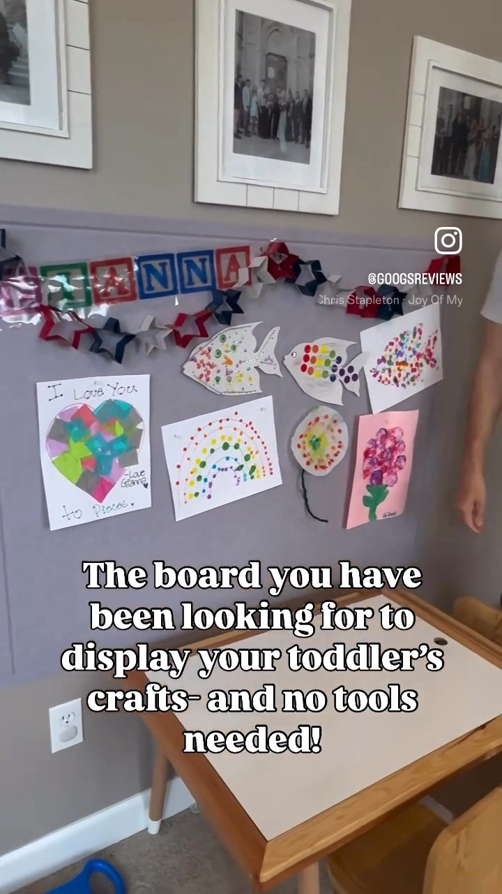 With all the crafting we do, I wanted somewhere special to display my toddler’s art projects & @lightomorrowofficial was the perfect solution ☺️ 

Their felt boards are amazing quality and so easy to install…no tools needed! It comes with adhesive strips that withhold even my toddler’s yanking 🤣 They have so many size options and colors- we went with the light gray in 48 x 36 inches and it fit perfectly!

#LTKFindsUnder50 #LTKFamily #LTKKids