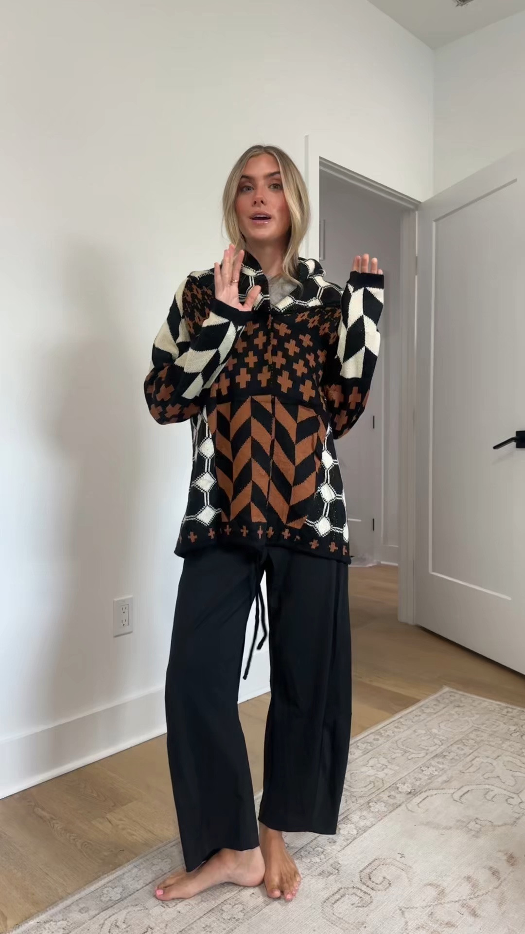 Amazon size small Cardigan Sweaters for Women Button Down Shawl Collar Oversized Sweater Coats Y2k Print Cardigans Fall Fashion