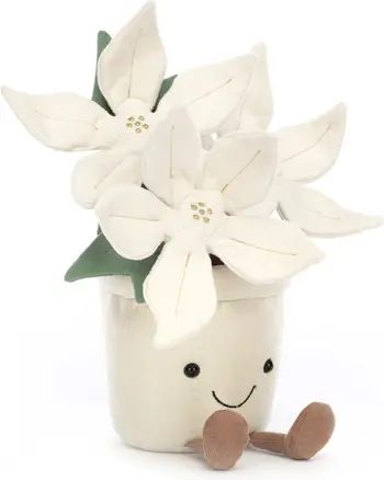 Jellycat Amuseable Winter White Poinsettia Plush Toy | Nordstrom | Nordstrom