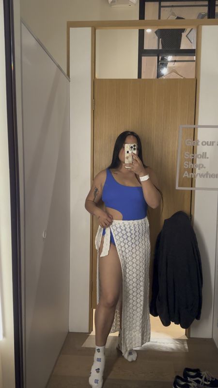 Tried on this blue one piece cut out swimsuit at @cottonon and it was okay. Runs tts, wearing a size M. It’s super cute if you’re not moving so much, but I constantly had to readjust the front while filming this try on. If you have a big chest, you might have some slippage 🙃

#LTKswim #LTKSeasonal #LTKparties