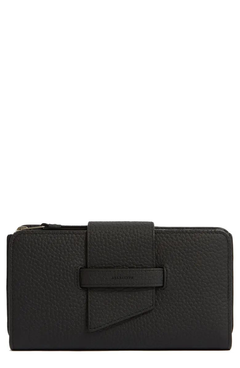 AllSaints Ray Leather Wallet | Nordstrom | Nordstrom