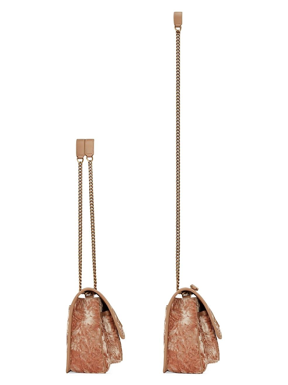 Niki Baby Chain Bag in Velvet and Leather | Saks Fifth Avenue