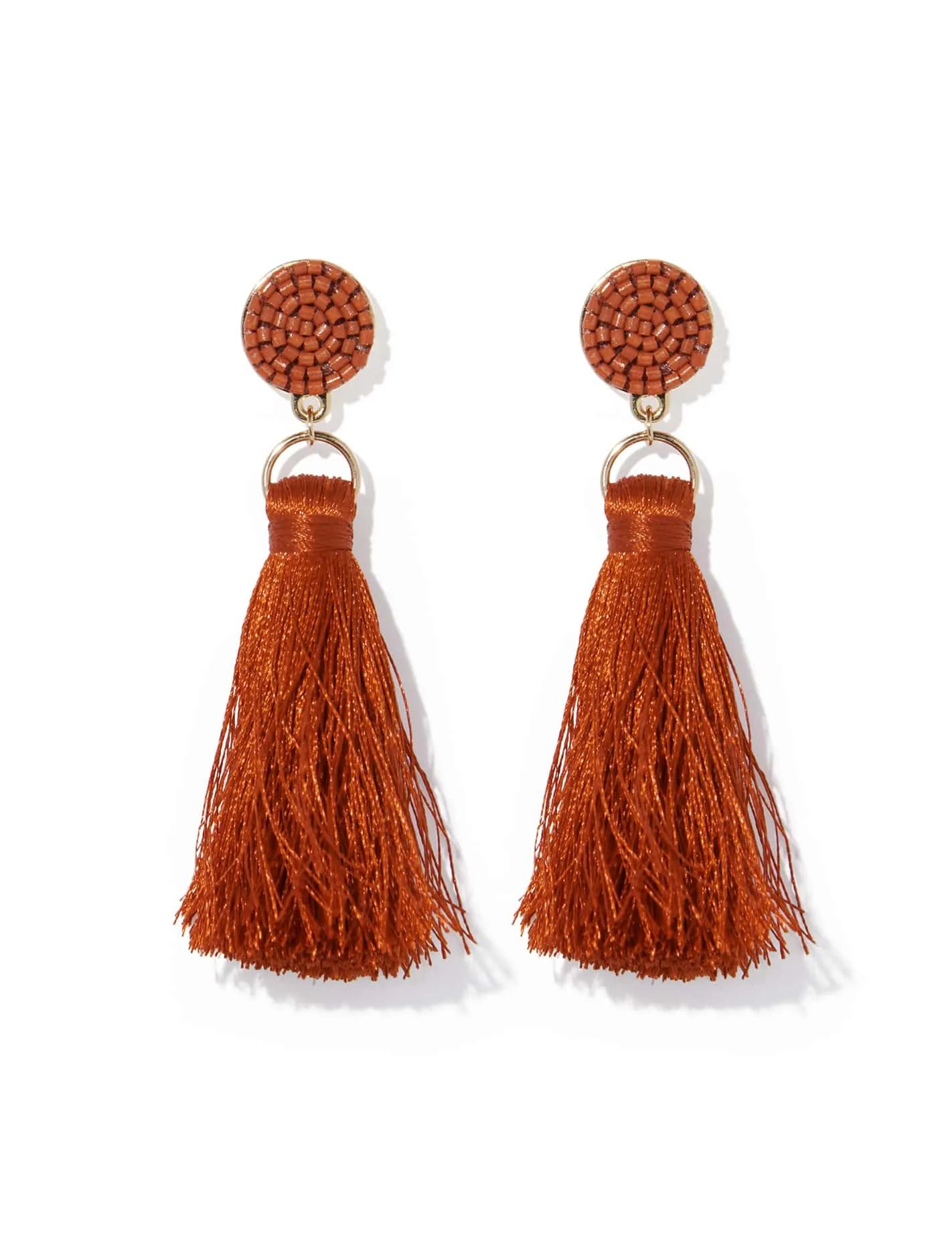 Sky Bead and Tassel Drop Earrings | Forever New (AU)