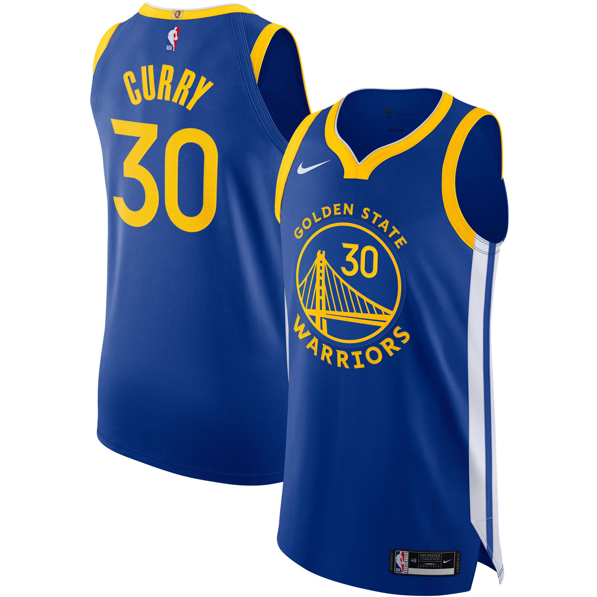 Stephen Curry Golden State Warriors Nike Authentic Jersey - Icon Edition - Royal | Fanatics