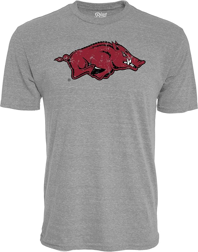 Blue 84 NCAA Mens NCAA Officially Licensed Tri-Blend T-Shirt Vintage Icon Team Color | Amazon (US)