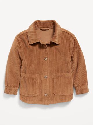 Corduroy Button-Front Shacket for Toddler Girls | Old Navy (US)