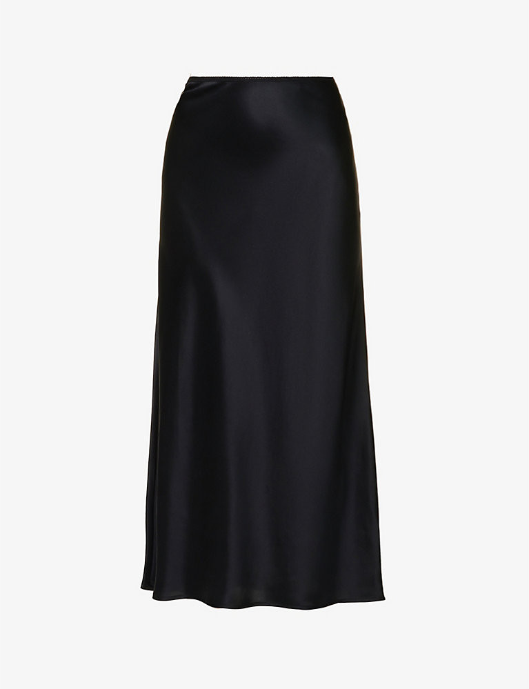 Layla high-waist silk maxi skirt | Selfridges
