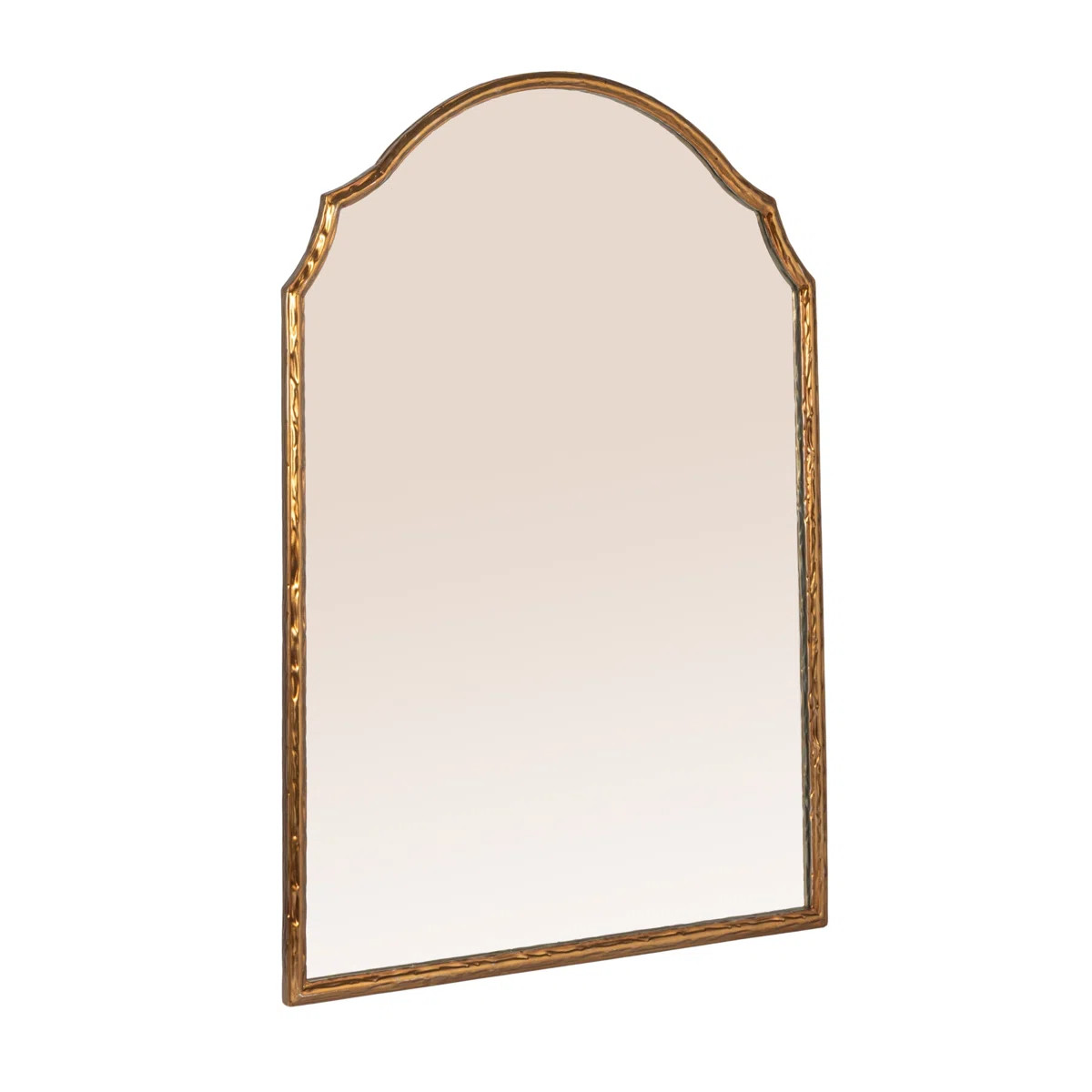 Greta Gold Framed Wall Mirror with Detailed Trim | Wayfair North America