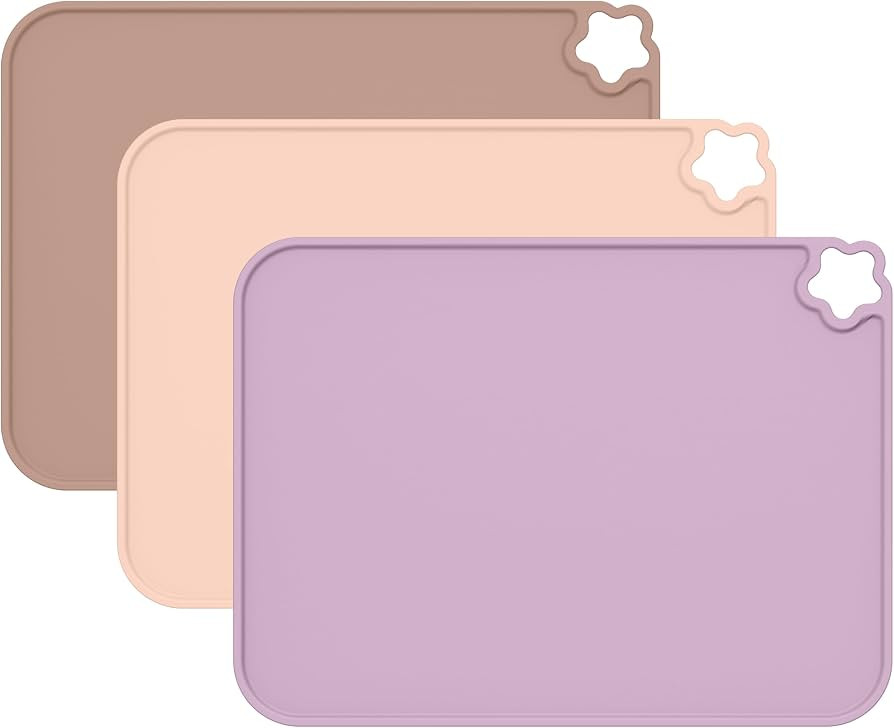 Cutebe Silicone Placemat for Toddles Kids Non-Slip Reusable Portable Kids Placemats for Dinning T... | Amazon (US)