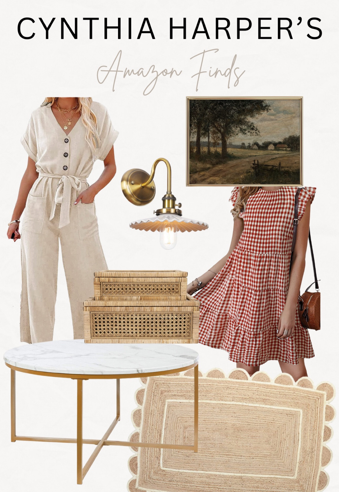 My Amazon finds this week are full or spring themed items! The romper + dress are perfect for warmer weather and then the scalloped rug is stunning for a living room area! The painting is a nice addition to any room in the home as well

#LTKstyletip #LTKSeasonal #LTKFind