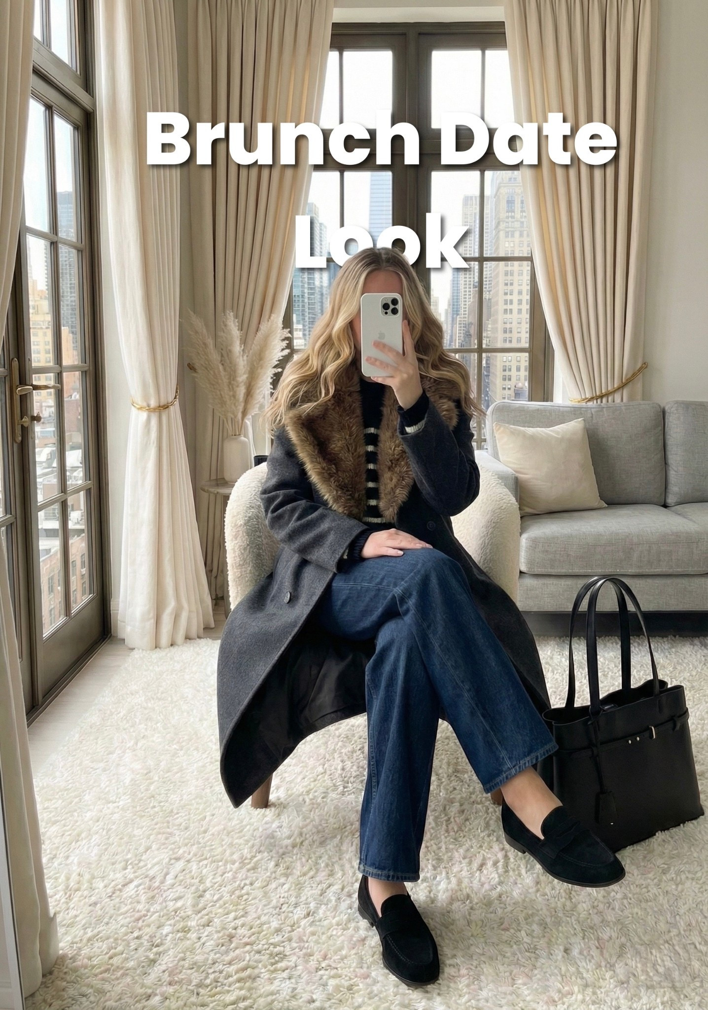 ✨ Cozy Winter Layers — Brunch Date Edition ✨
A chic, relaxed weekend look built around elevated neutrals and timeless textures. The faux-fur collar adds that perfect touch of warmth + luxe, balanced with classic denim and sleek loafers for an effortless, put-together vibe.

If you love polished winter dressing that still feels comfortable and easy, this outfit is such a go-to for casual plans, brunch dates, or city strolls.

🧣 Style Notes:
• Soft stripe knit for a classic winter base
• Faux-fur collar coat for a luxe seasonal touch
• Straight denim for effortless structure
• Black suede loafers for comfortable polish
• A structured tote to pull the full look together

#LTKootd #LTKHoliday #LTKgrwm