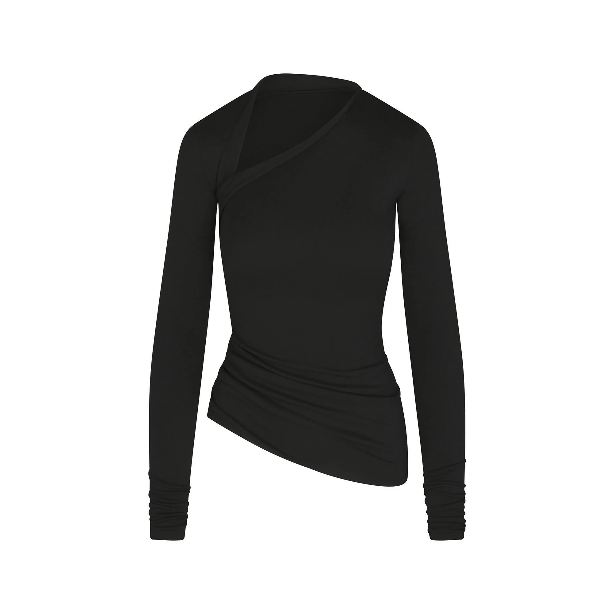 ASYMMETRIC LONG SLEEVE TOP | SKIMS (US)