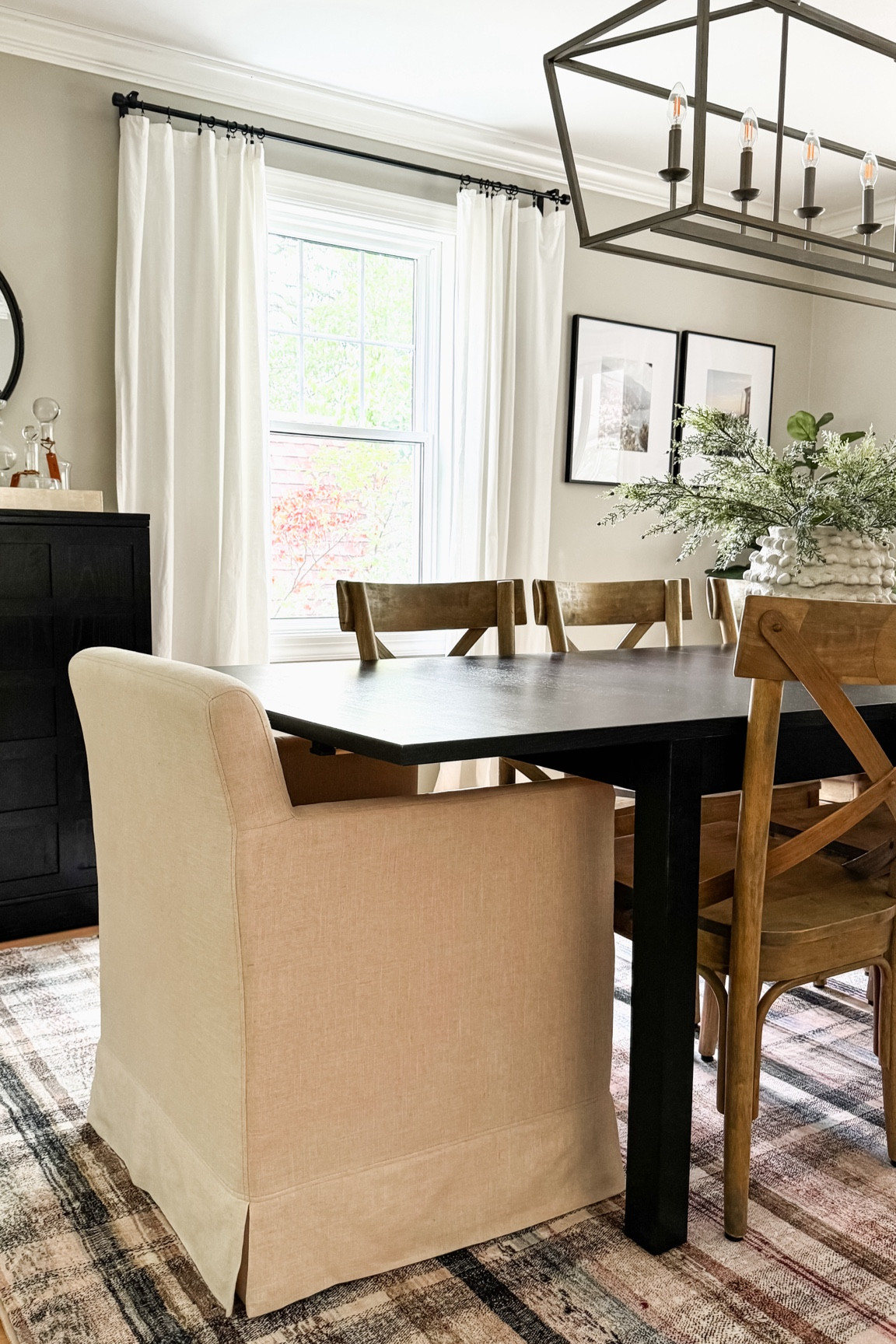 Amazon prime day sale. Loloi area rug. Dining room decor. Dining chair. Dining table.  Vase. Chandelier  

#LTKHome #LTKSaleAlert