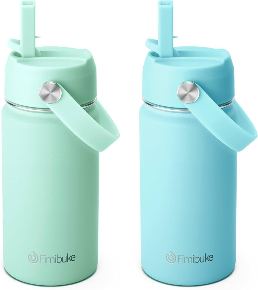 Fimibuke Kids Insulated Water Bottle - 14oz BPA-FREE Double Wall Vacuum Tumbler 18/8 Stainless St... | Amazon (US)