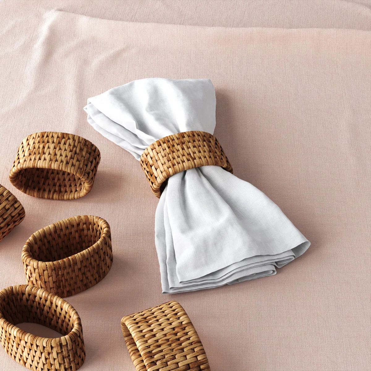 Camden Rattan Napkin Holder (Set of 6) | Wayfair North America