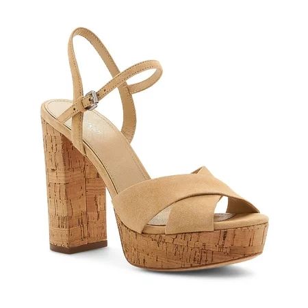 Botkier Womens Plateau Suede Slingback Heel Sandals Tan 11 Medium (B M) | Walmart (US)