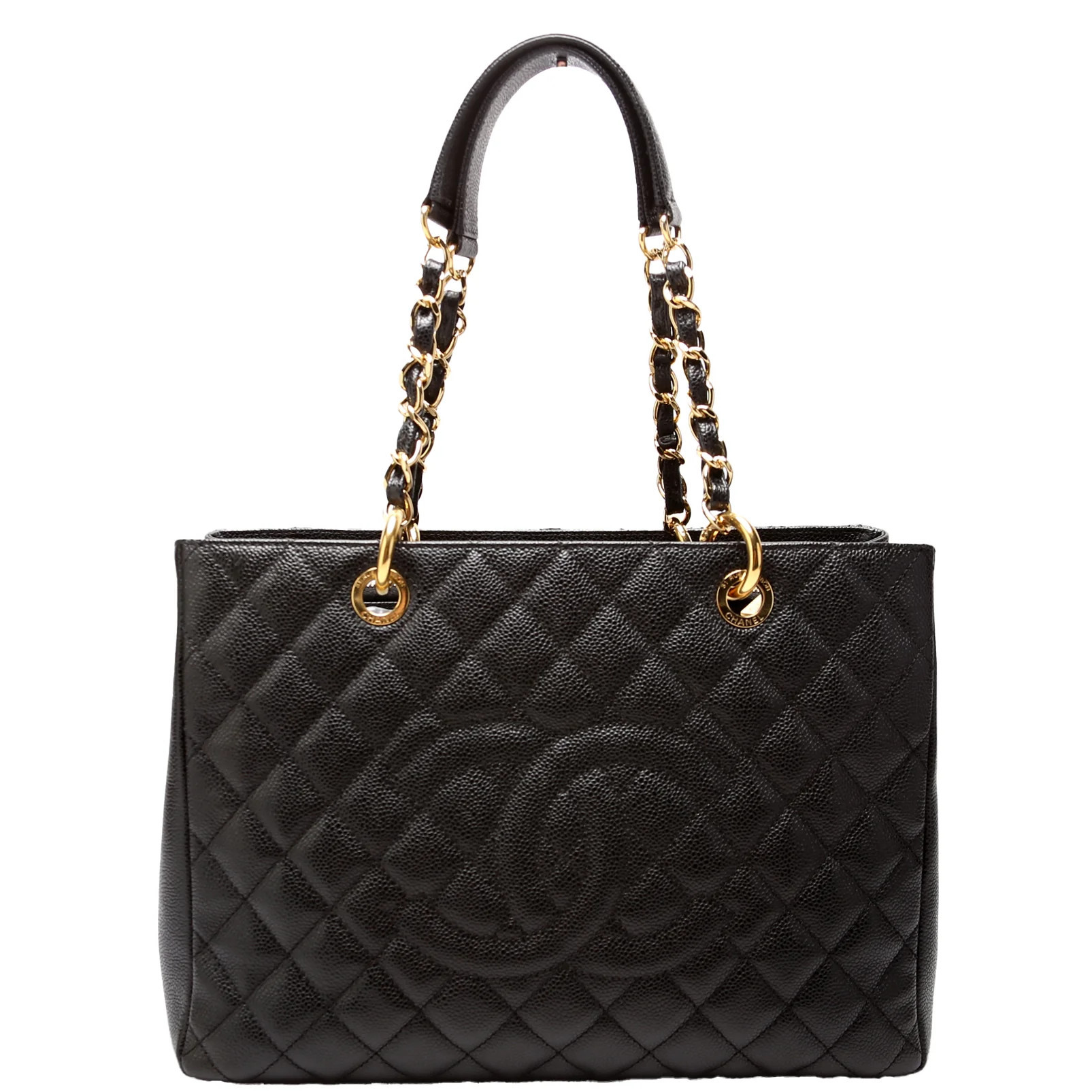 Grand Shopping Tote Caviar | Keeks Designer Handbags