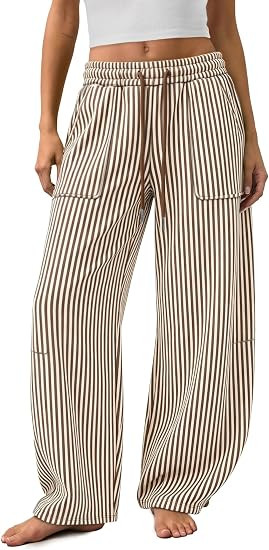 Barrel Sweatpants Women Baggy Wide Leg Sweat Pants with Pockets | Amazon (US)